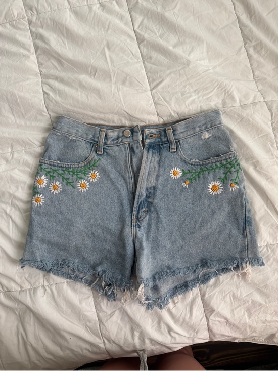 J. Crew Pants - J. Crew Light Blue Denim Shorts with Daisy Embroidery